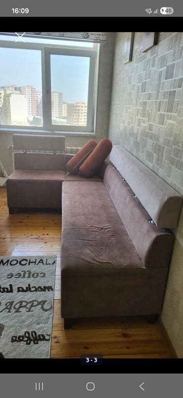 Künc divan, Açılmayan, Bazasız, Parça