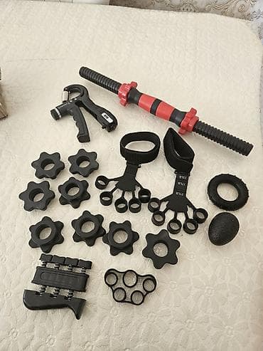 İdman çantaları: Əl, bilək və ön qol üçün güc və reabilitasiya dəsti Komplektin — 1