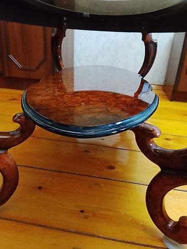 Oval masa, Açılmayan, Təkərsiz, Şüşə, Zəmanətsiz, Ünvandan götürmə — 5