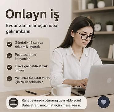 tibb bacısı şəkilləri: Onlayn iş – evdar xanımlar üçün ideal gəlir imkanı * Gündəlik cəmi 15 — 2