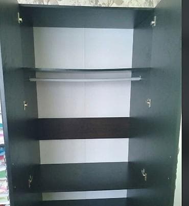 skaf: 4 qapılı, Güzgülü, Rəngli, Digər material, Açılan, Düz dolab — 3