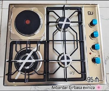 testa soba: Qaz sobası Quraşdırılan, 4 gözlü, Yeni — 9