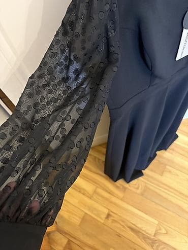 converse canta: Qadın geyimi – “WHITE” markalı qara don - Model: WHITE ELBISE 5152 — 4