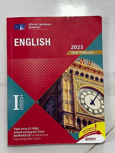 Testlər: İngilis dili Testlər 11-ci sinif, DİM, 1-ci hissə — 1