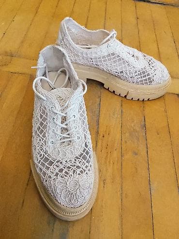 Ölçü: 36, rəng - Ağ, İşlənmiş