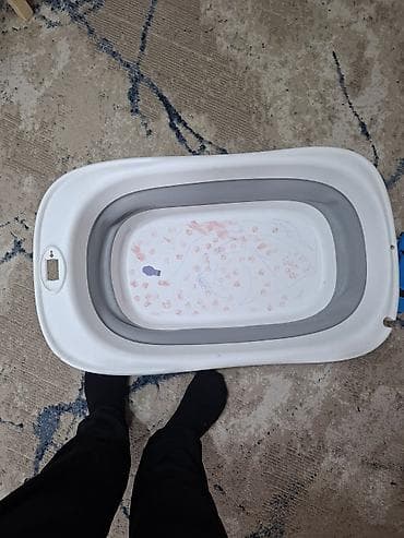 uşaq yelenceyi: Uşaq üçün qatlanan vanna + anatimik hamam oturacağı - Material — 2