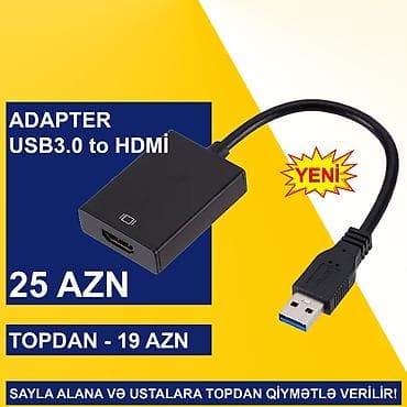 komputer seti: USB Adapterlər/Konverterlər (Çeviricilər) SAYLA ALANA VƏ USTALARA — 10
