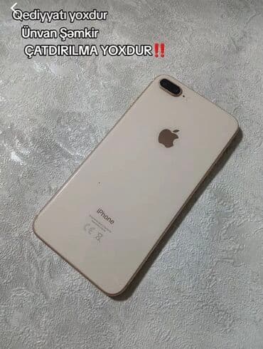купить аккумулятор в баку: IPhone 8 Plus, Qızılı, Qırıq — 1