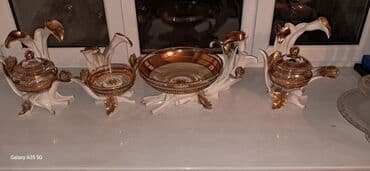 açar dest: Boşqablar, 4 ədədli dəst, rəng - Qızılı, İtaliya — 6