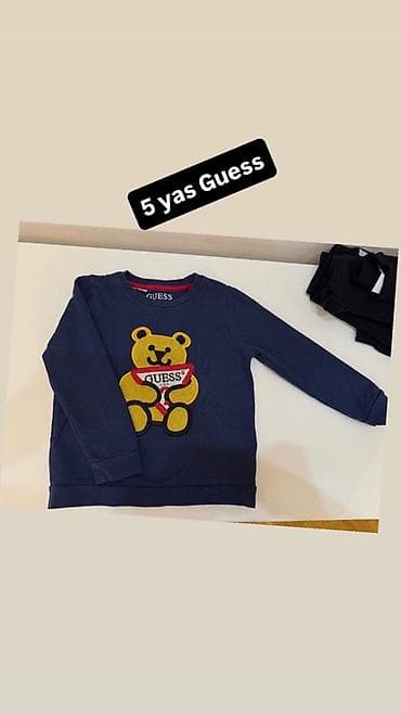 Donlar: Original Guess uşaq sviteri – 5 yaş - Rəng: tünd göy - Model: ön — 1