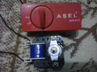 Elektrik qizdirici kontakti ve vintilyatoru