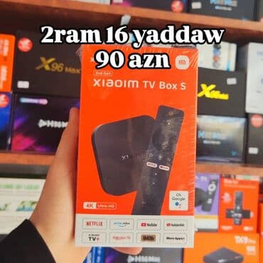 Yeni Smart TV boks TV box 2 GB / 16 GB, Google TV, Ödənişli çatdırılma