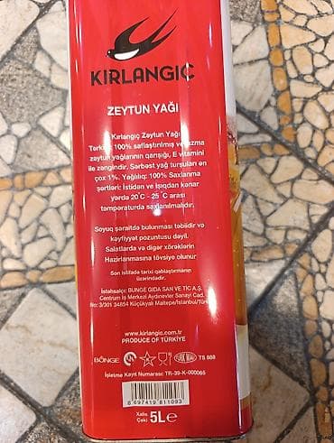 nehrə yagı: Zeytun yağı, Kırlangıç, 5 l, Ödənişli çatdırılma — 4