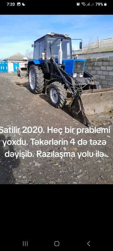 Satılır: 2020 il istehsalı traktor, ön yükləyici (kovalı) avadanlıqla lalafo.az -da Satılır: 2020 il istehsalı traktor, ön yükləyici (kovalı) avadanlıqla