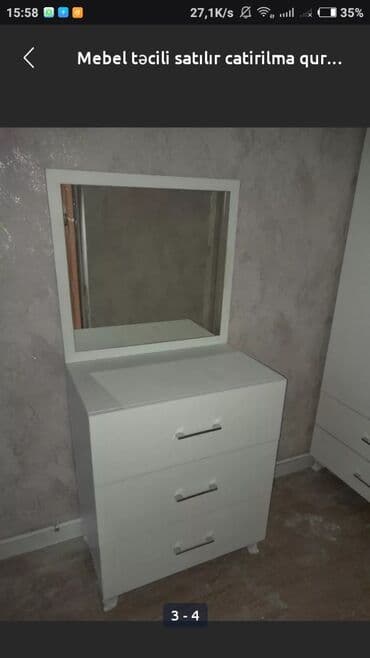 шкаф встроенный: Односпальная кровать, Трюмо, Шкаф, Новый — 3