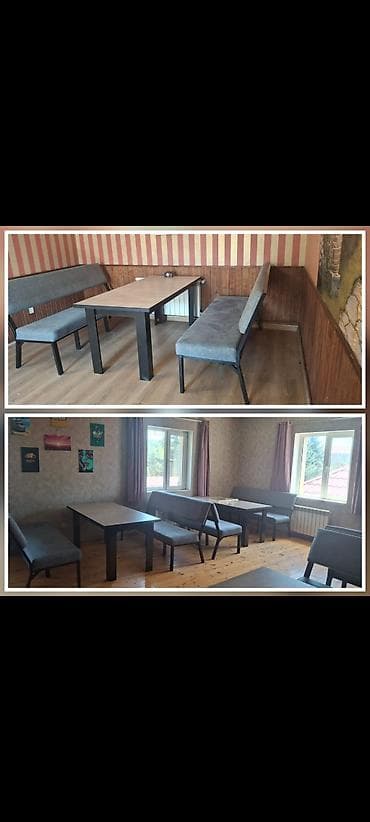 Qiymət destin biri 350azn (1masa 2eded dəmir profilli divan) Kafe üçün
