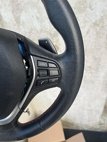 avto rullar: BMW multifunksional sükan - Orijinal BMW sükan çarxı, dəri örtüklü - — 2