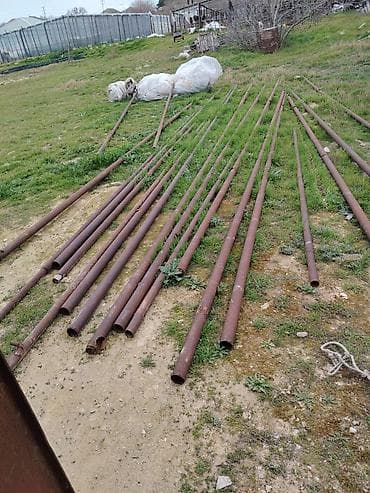 qapi demir qapi seyf qapi: Rus turbalari 2 düyme.yarim.qalinligi . Uzunlugu 8 mt.23 eded var — 1