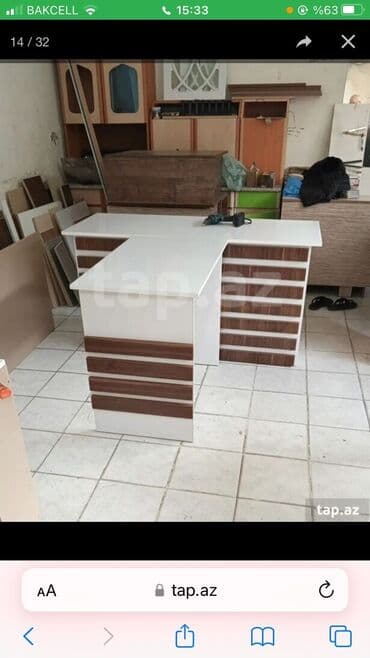 nages hazirlanmasi: Oğlan və qız üçün, Yeni, Siyirməsiz, Parta, Stulsuz — 22