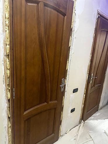 Taxta otaq qapısı – klassik dizayn - Material: bütöv ağac əsaslı