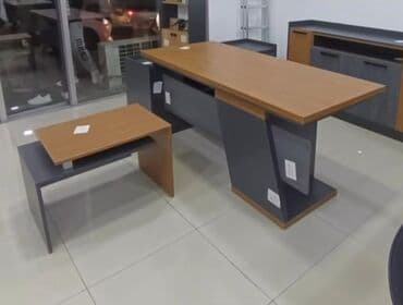 şkaf kupe qiyməti: Müasir ofis mebel dəsti - Tərkib: geniş iş masası, köməkçi jurnal/yan — 1