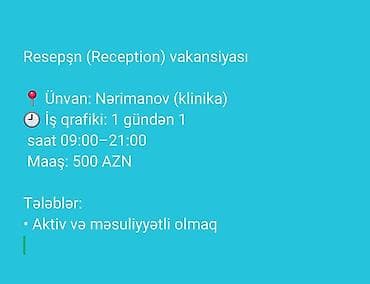 Hostes, qeydiyyatçı tələb olunur lalafo.az -da Hostes, qeydiyyatçı tələb olunur