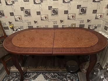 Qonaq masası, İşlənmiş, Açılan, Taxta, Oval masa lalafo.az -da Qonaq masası, İşlənmiş, Açılan, Taxta, Oval masa