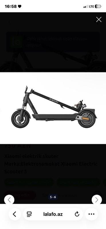 elektro samokat: Xiaomi Electric Scooter 5 – şəhərdaxili sürətli və rahat hərəkət üçün — 4