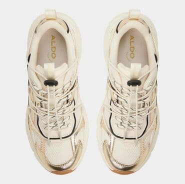 женские кеды vans authentic: ALDO brendi qadın krosovkaları – metalik detallı, qalın altlı trend — 1