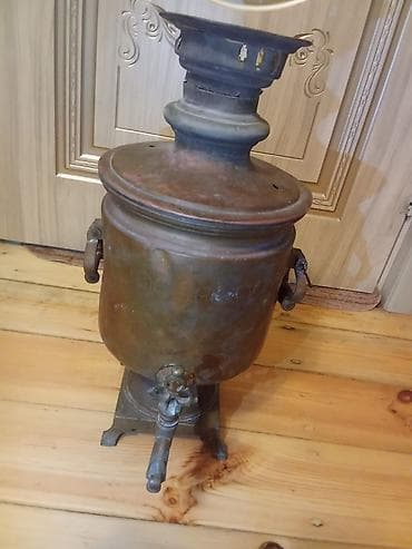 kömür samovar: Qədim samovar, 1870 il, Mis — 3