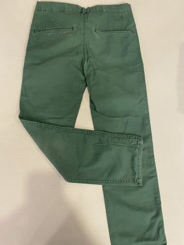 mekteb forması: Okaïdi uşaq şalvarı – CHINO modeli - Rəng: Yaşıl - Növ: Chino şalvar — 2