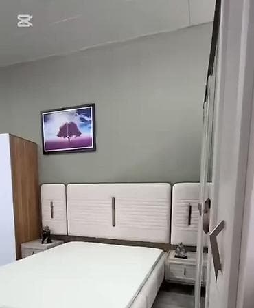 acarlı dolab: Yataq otağı dəsti – müasir skandinavi üslubunda, açıq boz rəng — 6