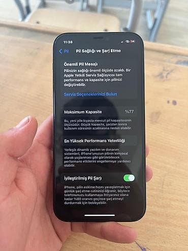 iphone 12 teze: IPhone 12, 128 GB, Black Titanium, Zəmanət, Face ID — 3