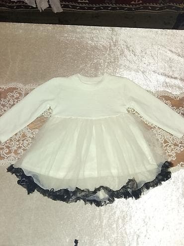 donlar ucuz: Ağ rəngli qız uşağı donu - Üst hissə: yumşaq, teksturalı trikotaj — 2