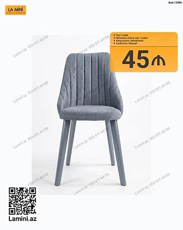 kohnə stul: LA MINI – Laconic & Minimalism kolleksiyasından yumşaq oturacaqlı — 1