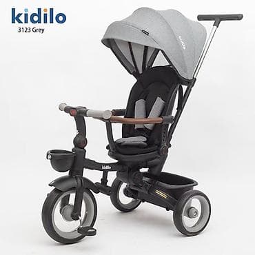 Kidilo 3123 uşaq üçtəkərli velosipedi – çoxfunksiyalı “3‑ü 1-də” — 2