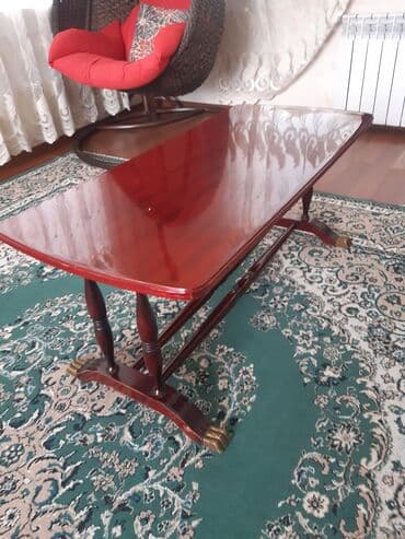 письменный стол купить: Qonaq otağı üçün, İşlənmiş, Açılan, Oval masa — 3