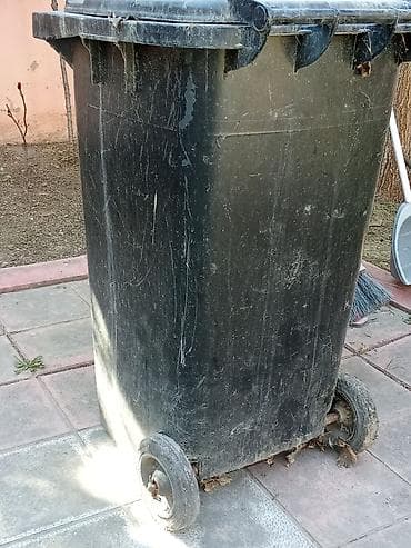 Reklam lövhələri: Təkərli zibil qutusu – böyük tutumlu, sərt plastik korpuslu — 1