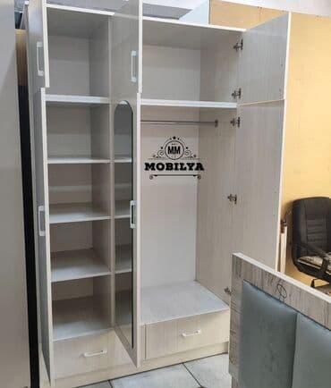 şifaner modelleri: Yeni, Açılan, 3 qapılı Düz dolab, Qarderob, paltar dolabı, Azərbaycan — 4