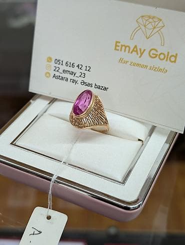 işlənmiş geyimlər: Üzük, Sarı qızıl — 1