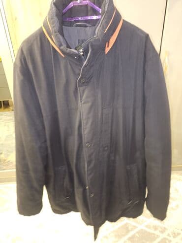 Kişi qış gödəkçəsi – BUSH - Rəng: tünd (qara/qaranlıq boz), yaxada