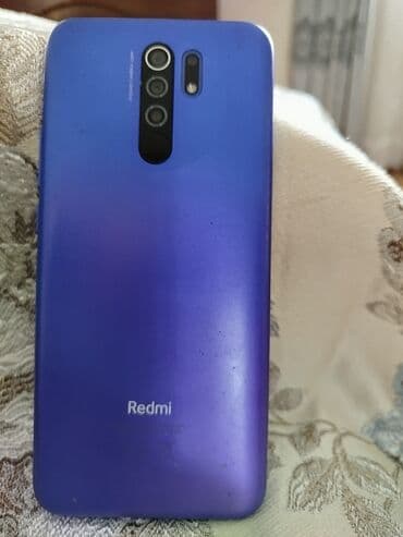 işlənmiş telfonlar: Redmi 9, 32 GB, rəng - Göy, Barmaq izi — 1