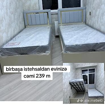 Yeni, Təknəfərlik çarpayı, Bazalı, Matras ilə, Siyirməsiz — 1