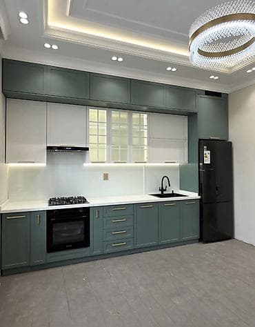 mdf metbex mebelleri: Mətbəx mebeli – tam dəst, müasir dizayn - Ölçü: xətti planlama — 6