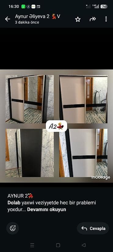 AYNUR 2💃 *Dolab* yaxwi veziyyetde hec bir prablemi yoxdur Tam lalafo.az -da AYNUR 2💃 *Dolab* yaxwi veziyyetde hec bir prablemi yoxdur Tam