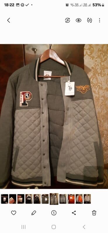 qış üçün uzun gödəkçələr: Kurtka, Bomber, Payız, U.S. Polo Assn, 5XL — 1