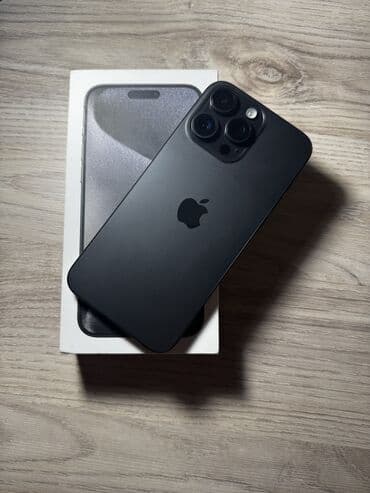 2.el telefonlar iphone: IPhone 15 Pro Max, 256 GB, Graphite, Face ID — 9