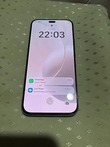 sade telefonlar satisi: Honor 256 GB, rəng - Gümüşü, Barmaq izi — 2