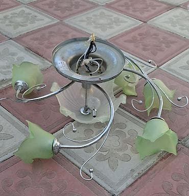 Çılçıraq, 4 lampa, Xrustal