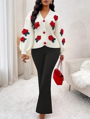 cool geyimler: • SİFARİŞLƏ GƏTİRİLİR • Qadınlar üçün ağ trikotaj kardiqan — 1